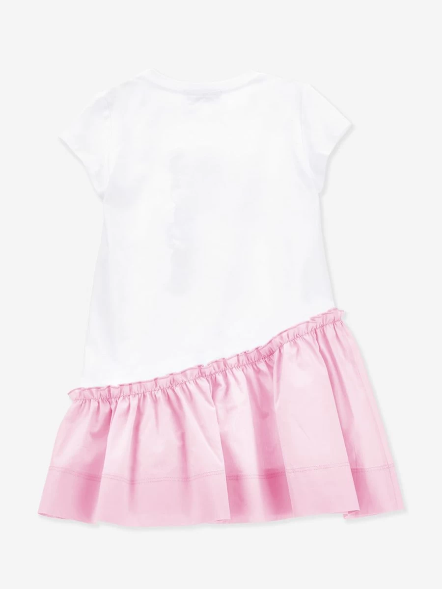 Monnalisa Teen Girls White Minnie Mouse Dress for Disney Fans