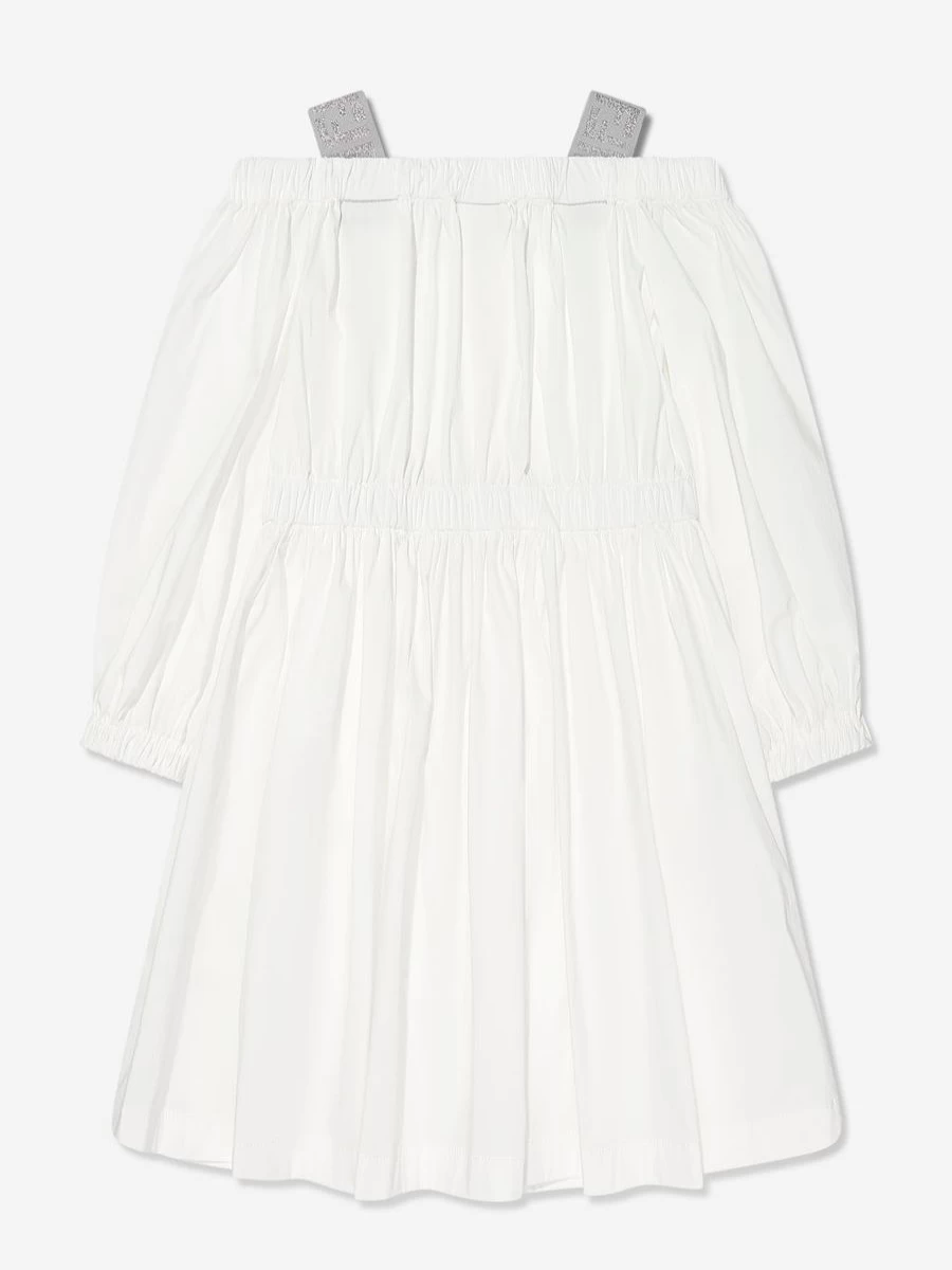Fendi Kids Baby Girls White FF Logo Dress