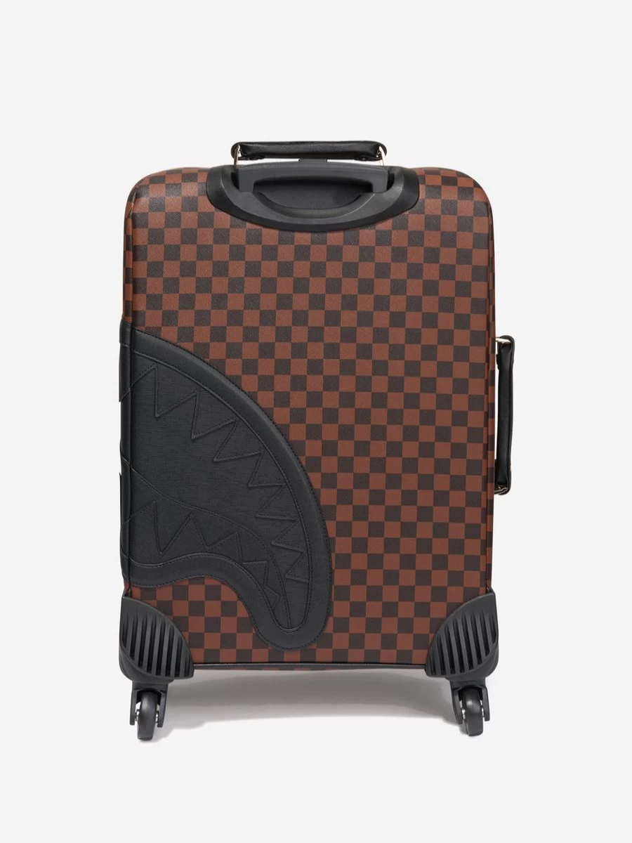 Sprayground Boys Henny Sip Lock Soft Luggage - Brown Kids Travel Suitcase