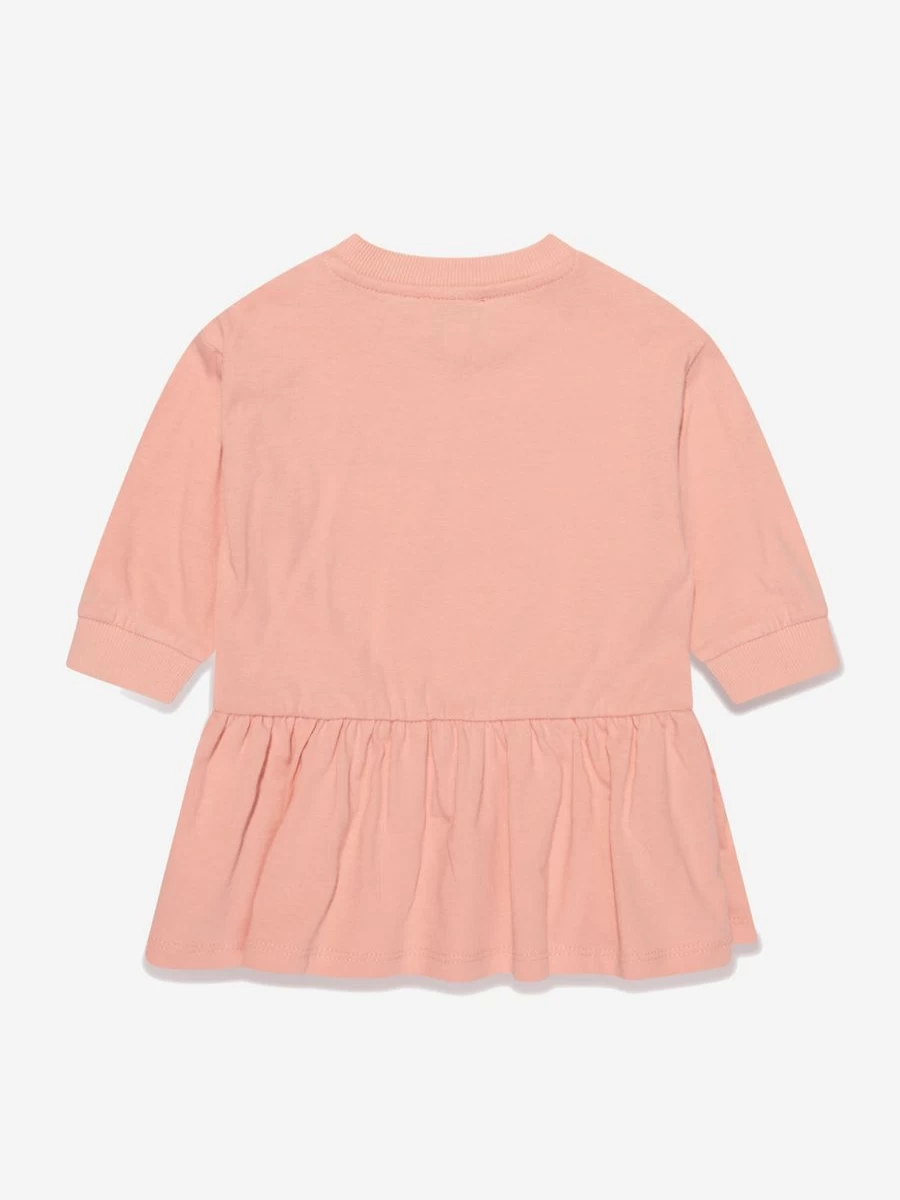 KENZO KIDS Baby Girls Pink Logo Jersey Dress
