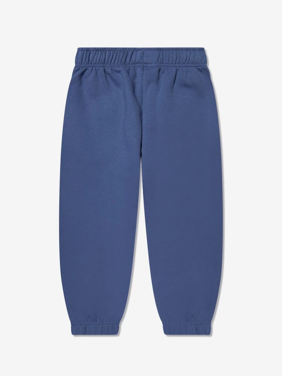 Molo Boys' Blue Logo Joggers - Comfortable Casual Pants for Kids