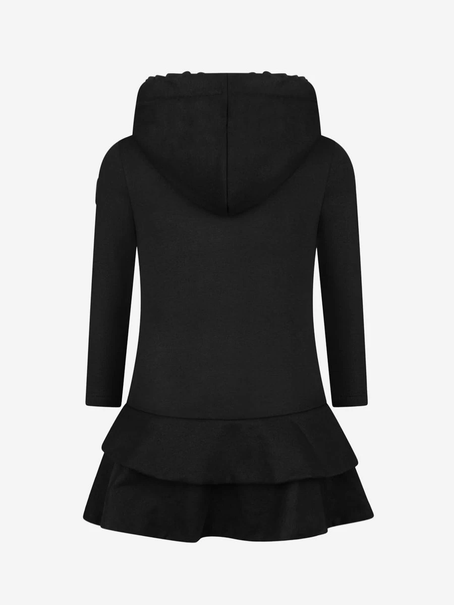 Moncler Enfant Teen Girls Cotton Hooded Dress - Casual Chic Pullover Style