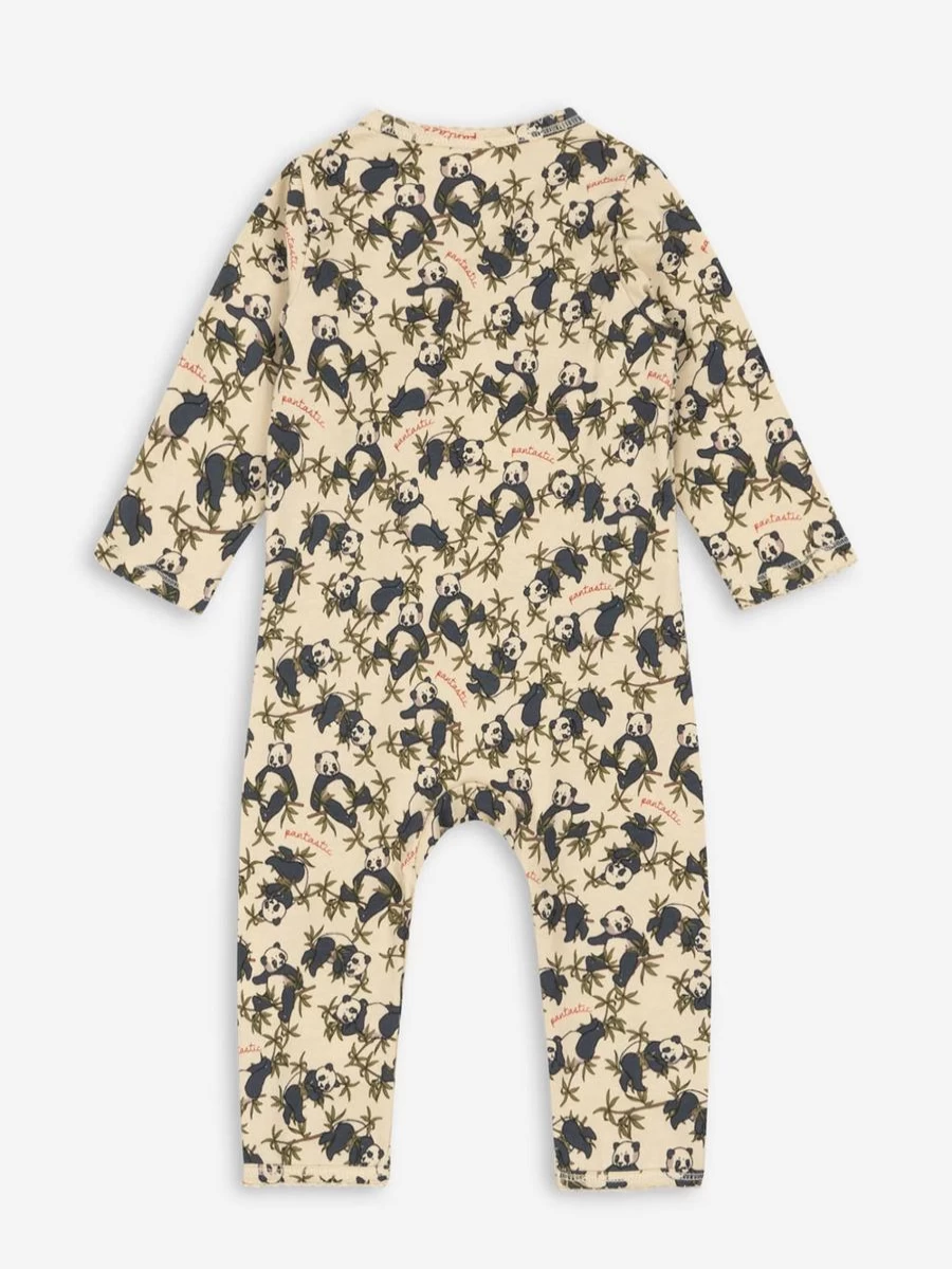 Konges Slojd Baby Panda Romper - Colorful Organic Cotton Jumpsuit for Infants