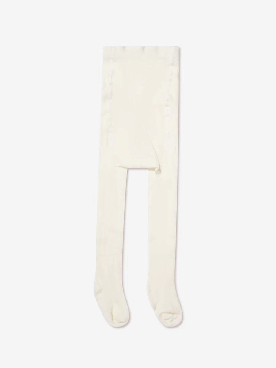 Paz Rodriguez Girls Ivory Cotton Socks for Kids - Soft & Comfortable
