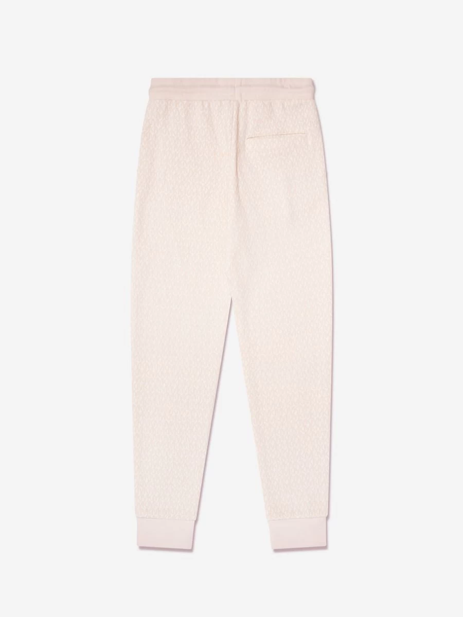 Michael Kors Girls Cream Logo Joggers for Teens - Casual Comfort Pants