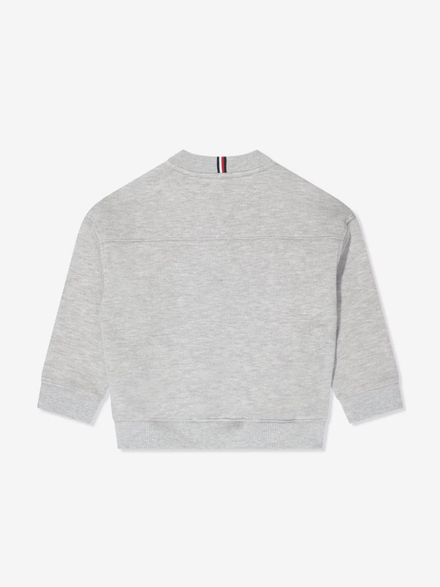 Tommy Hilfiger Boys 1985 Grey Varsity Sweatshirt | Retro Athletic Pullover