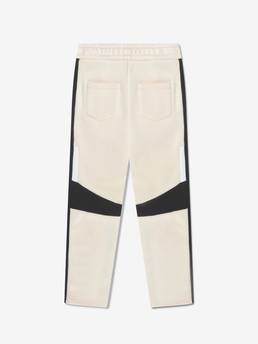 Balmain Boys Beige Logo Joggers - Premium Cotton Athletic Pants