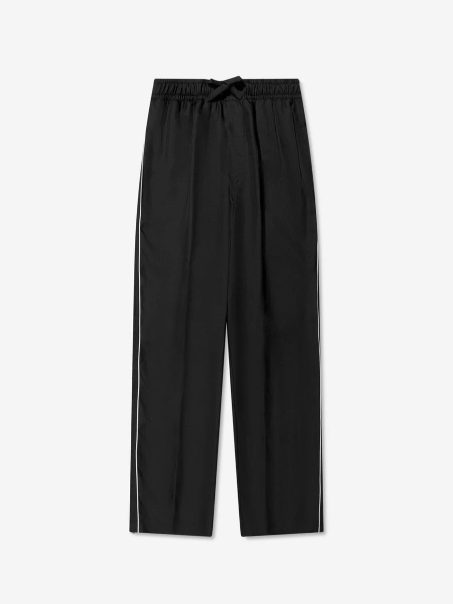 Dolce & Gabbana Kids Boys Black Silk Pyjama Pants | Luxury Boys' Sleepwear