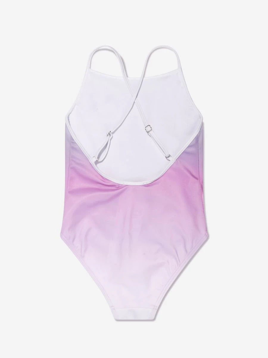 Emporio Armani Girls Pink Logo Swimsuit - Stylish Swimwear for Kids
