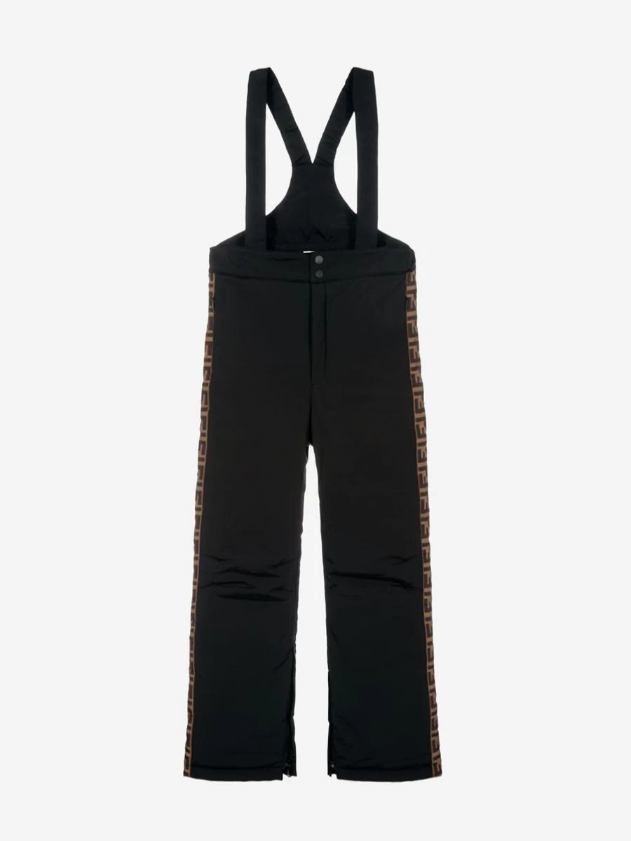 Fendi Kids Boys Logo-Trimmed Salopettes Overalls