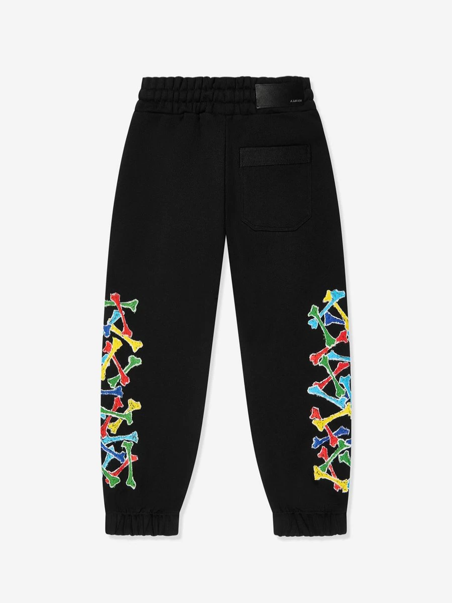 Amiri Boys Black Scribble Bones Print Joggers Pants