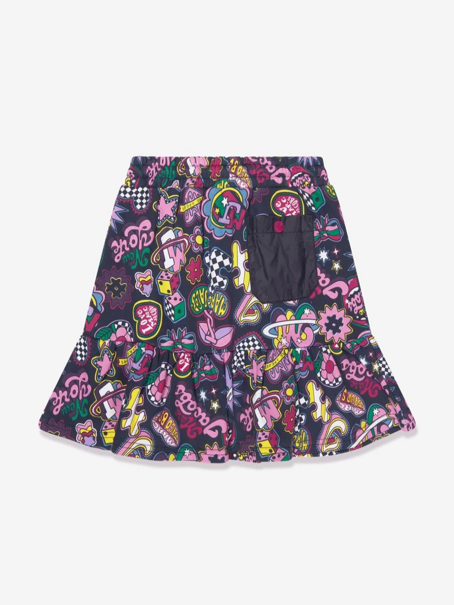 MARC JACOBS Girls' Colorful Illustrated Skirt - Multicolored Design for Kids