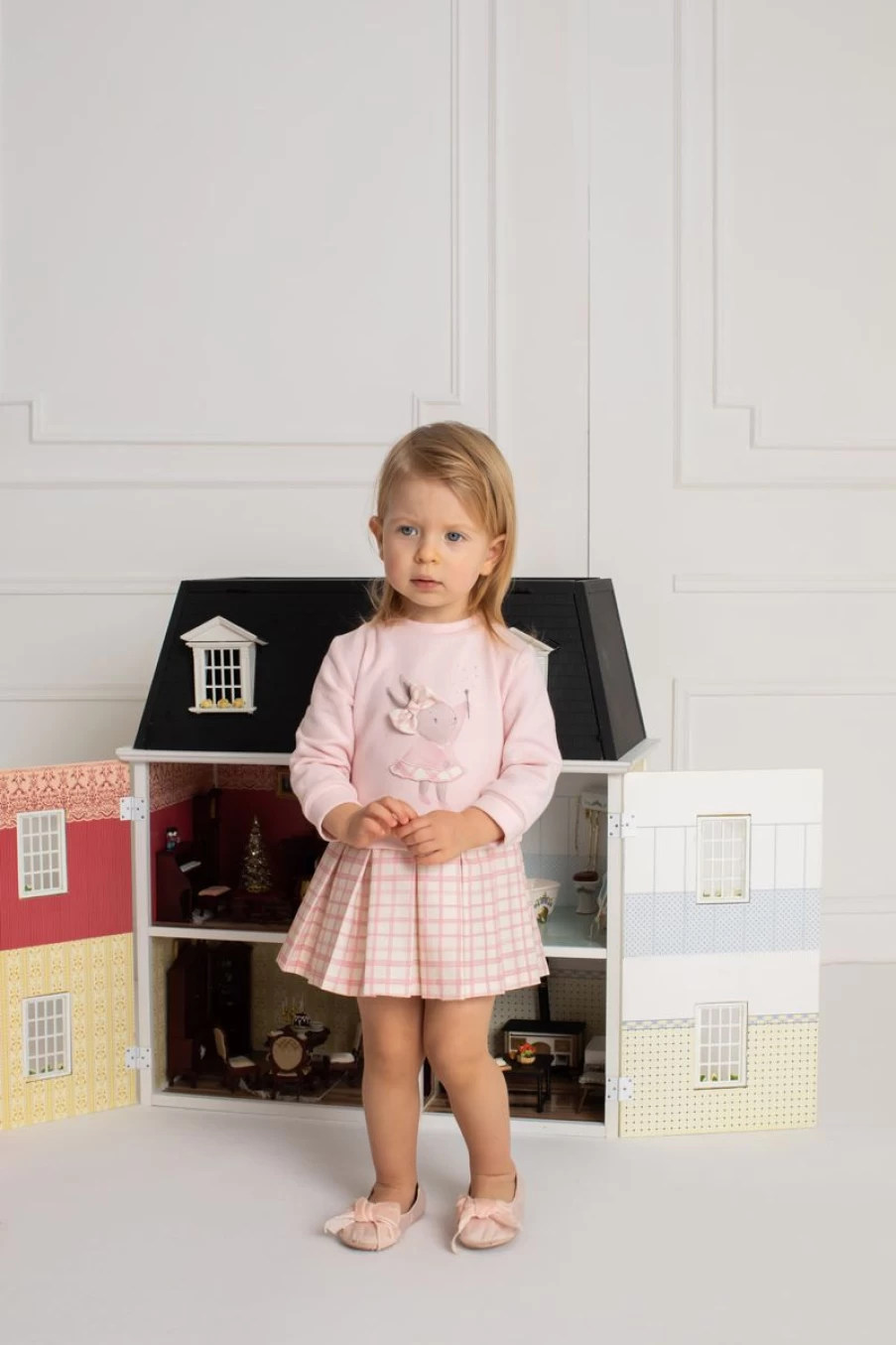 Patachou Baby Girls Pink Rabbit Sweater Dress - Soft & Cute Outfit