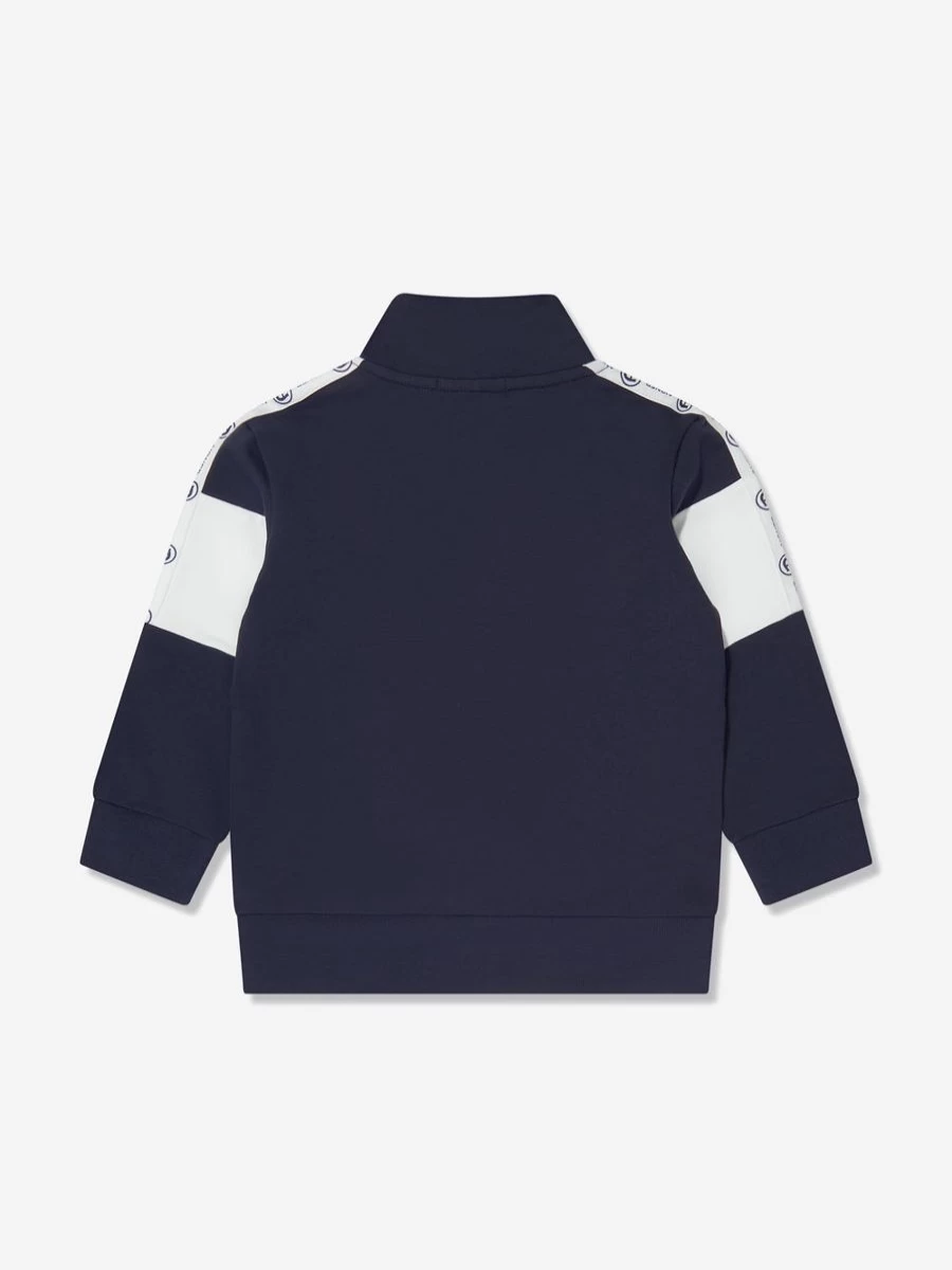 Aigner Boys Navy Logo Sweatshirt for Kids - Comfortable Cotton Pullover