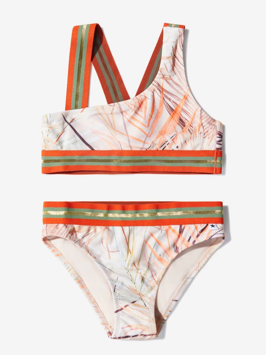 Molo Teen Girls' Eco-Friendly Bikini - Recycled Polyester Palm Leaf Print Swimwear