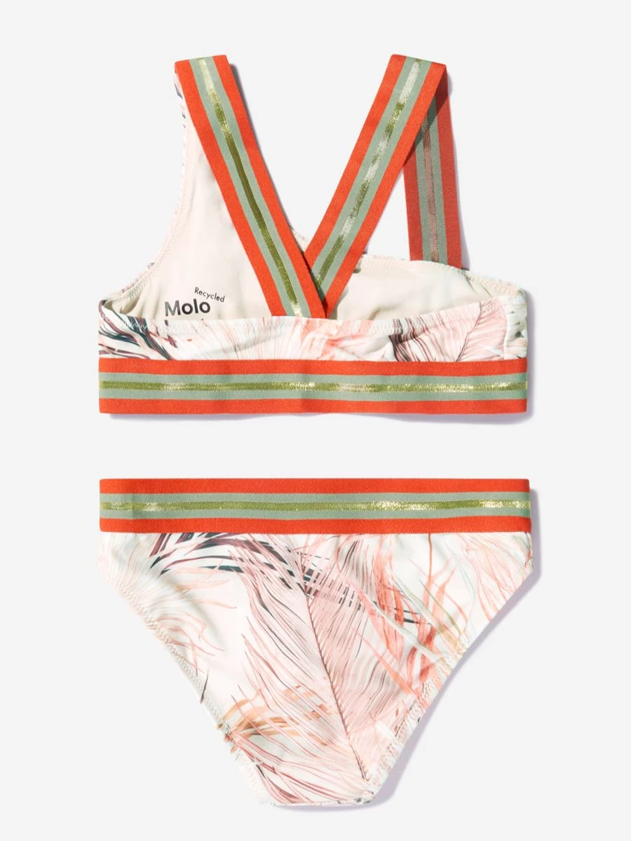 Molo Teen Girls' Eco-Friendly Bikini - Recycled Polyester Palm Leaf Print Swimwear