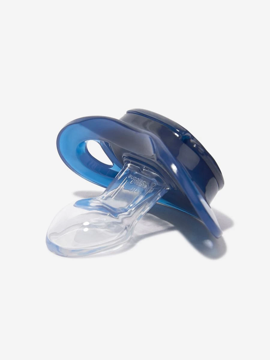 BOSS Baby Navy Logo Print Pacifier - Stylish & Comfortable Infant Soother