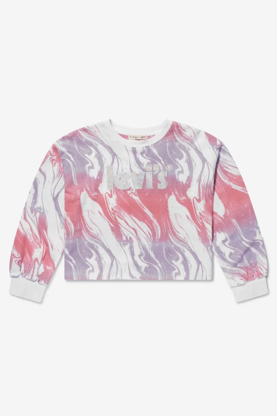 Levi's Kids Wear Girls Cotton Logo Sweatshirt - Soft & Stylish Pullover for Girls