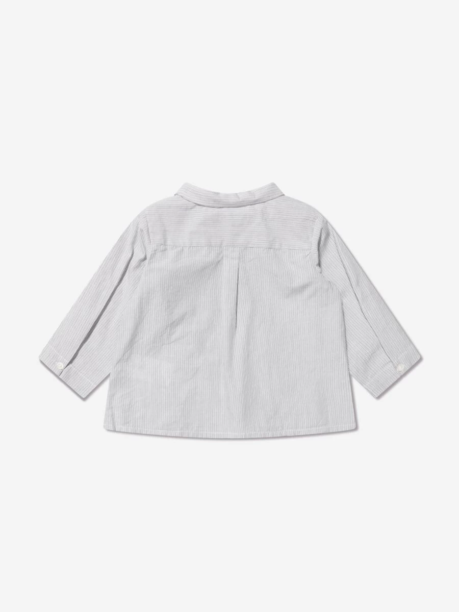 Bonpoint Grey Boubou Shirt for Baby Boys – Premium Cotton Traditional African Wear