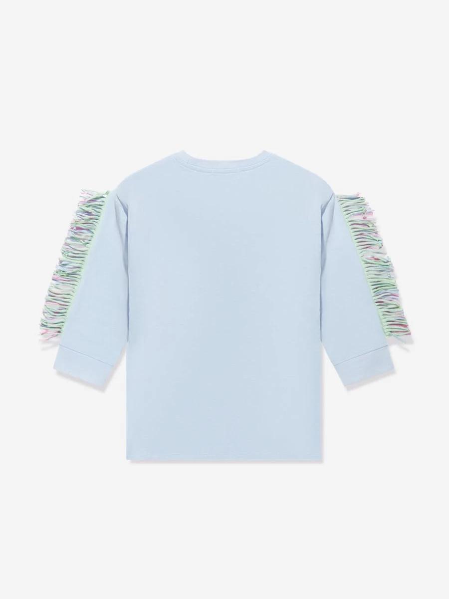 Stella McCartney Kids Blue Star Sweater Dress for Teen Girls