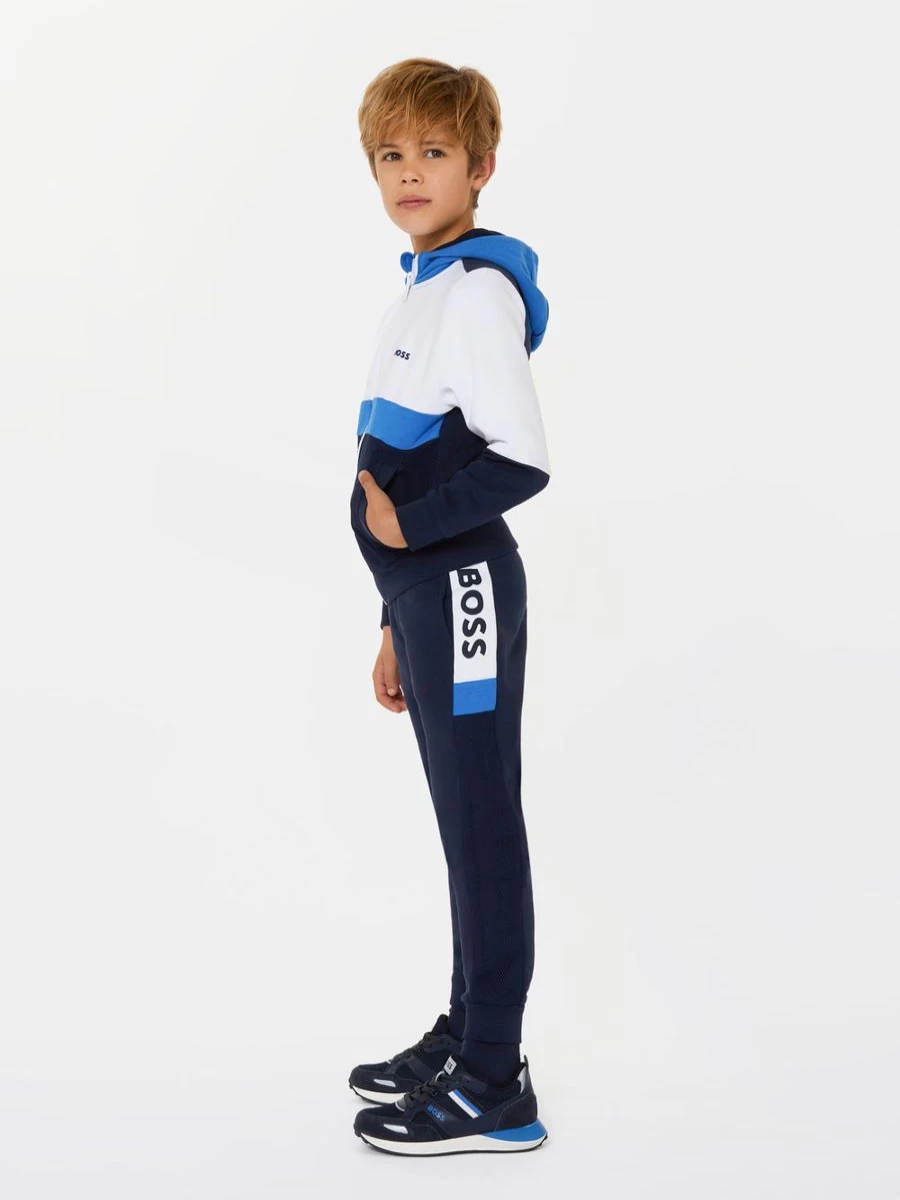BOSS Boys Navy Logo Tracksuit - Sporty Casual Two-Piece Set