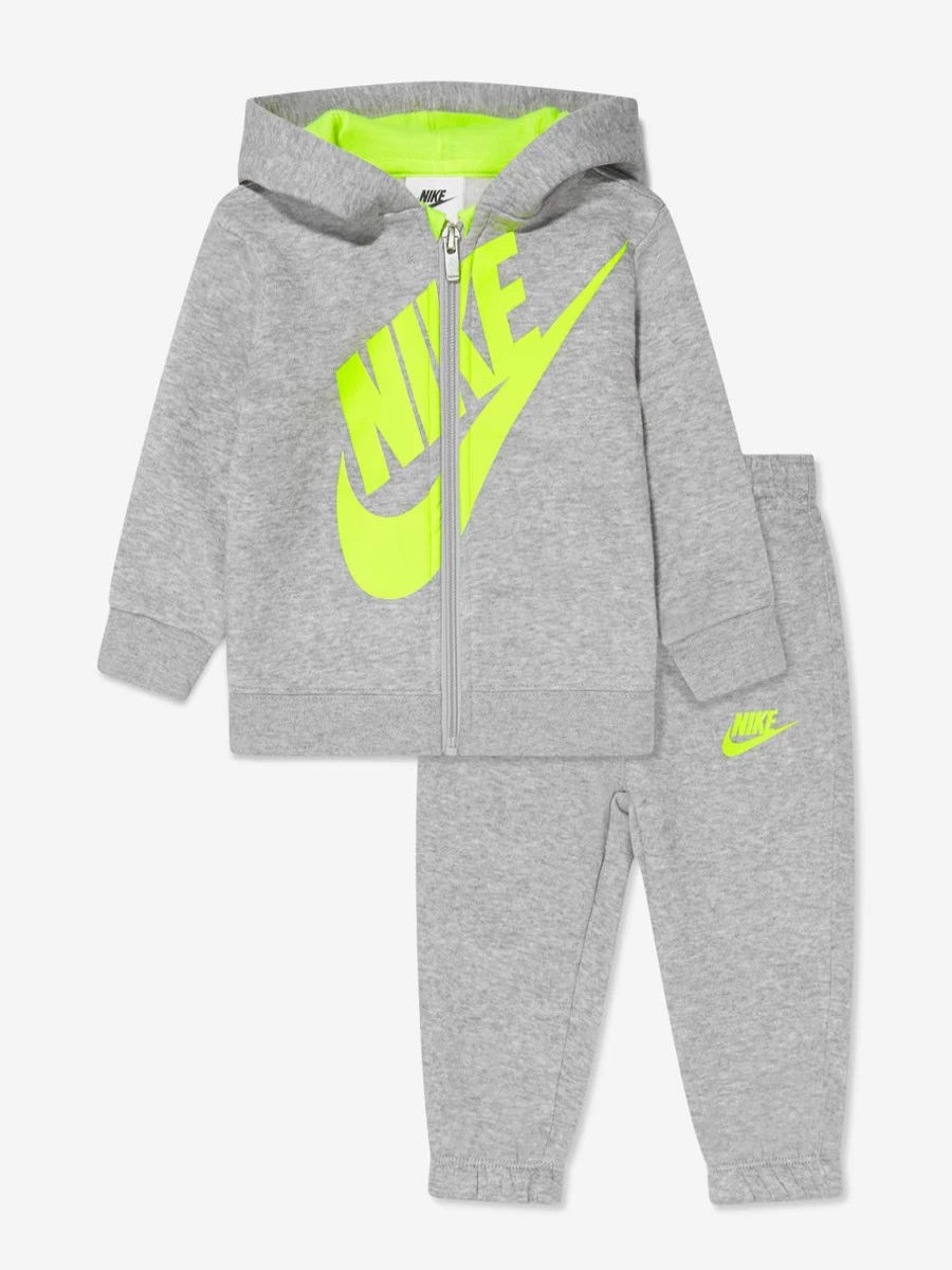 Nike Baby Boys Grey Sueded Futura Tracksuit - Soft Comfortable Outfit
