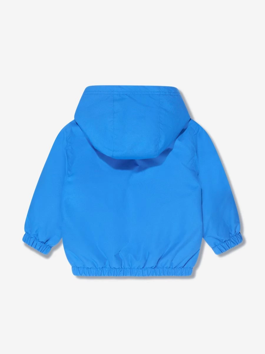 BOSS Boys' Blue Hooded Windbreaker Jacket for Toddlers