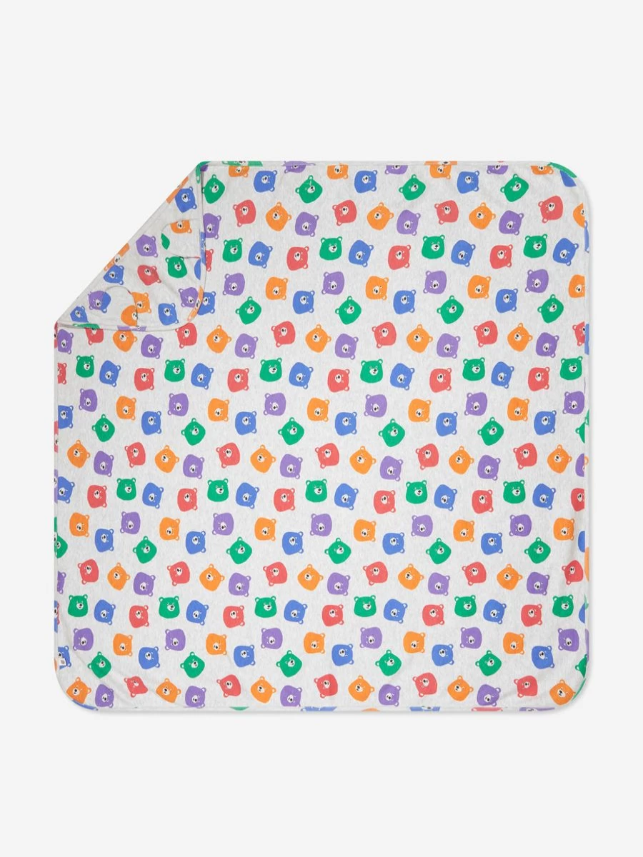 The Bonnie Mob Baby Bears Hooded Blanket - Soft Multicolour Unisex Infant Snuggle Wrap