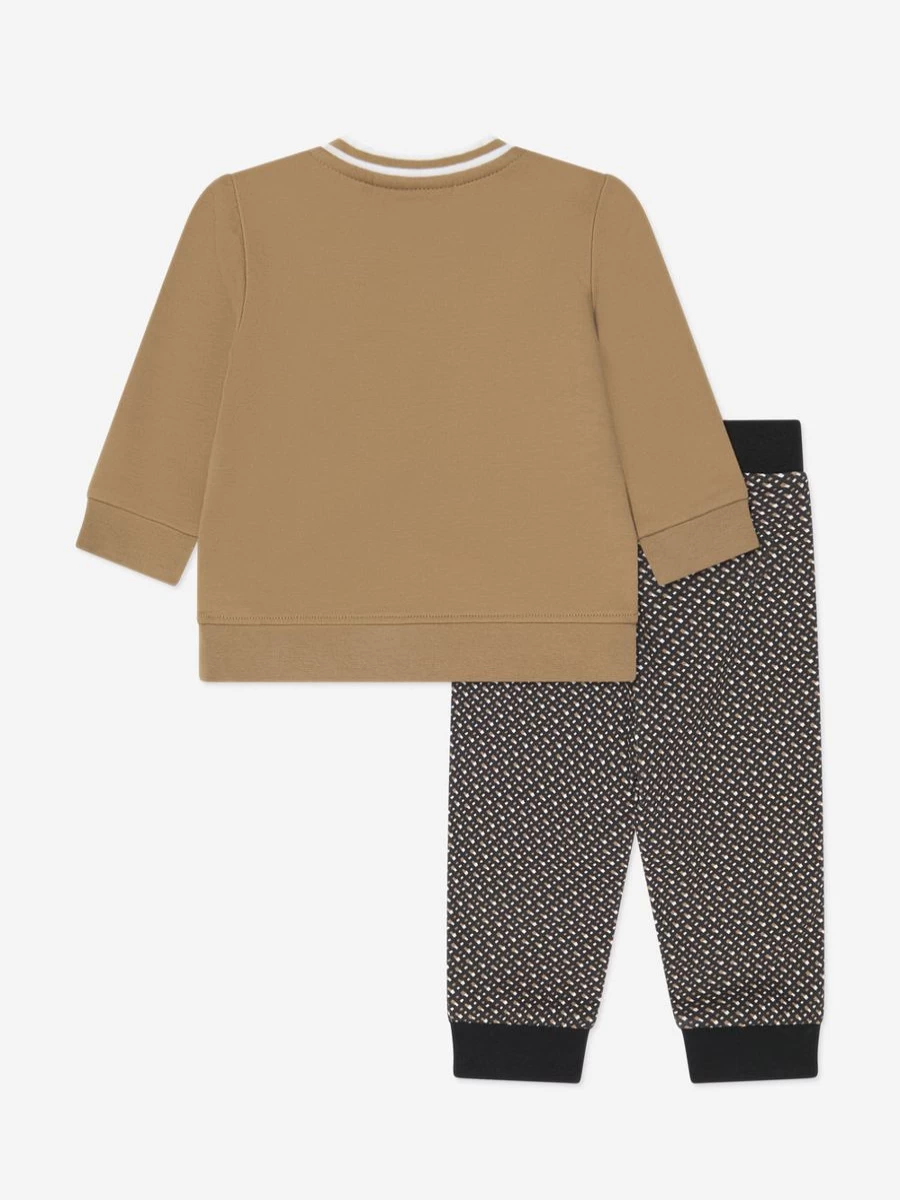 BOSS Baby Boys Beige 2-Piece Outfit Gift Set - Premium Toddler Clothing