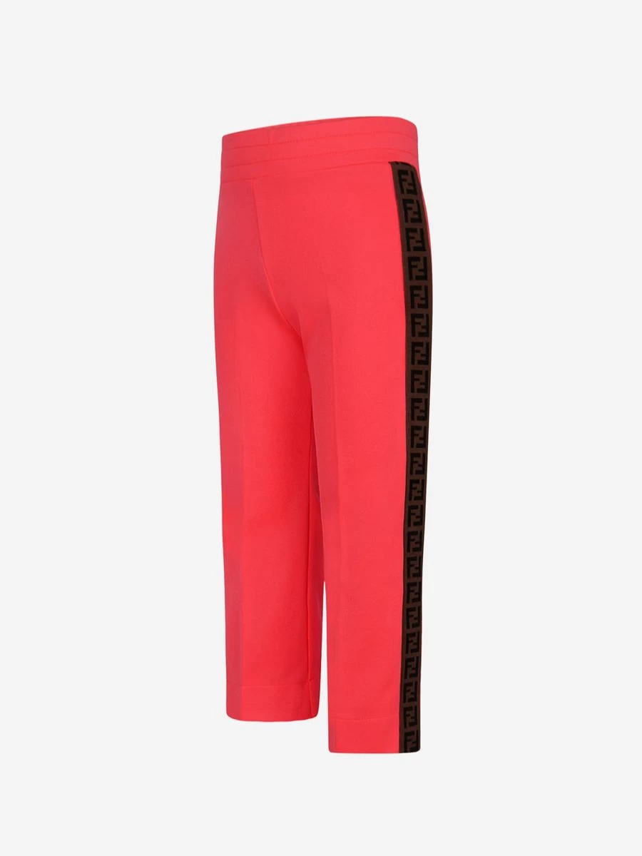 Fendi Kids Girls Neon Logo Trim Bottoms - Bright Colorful Design