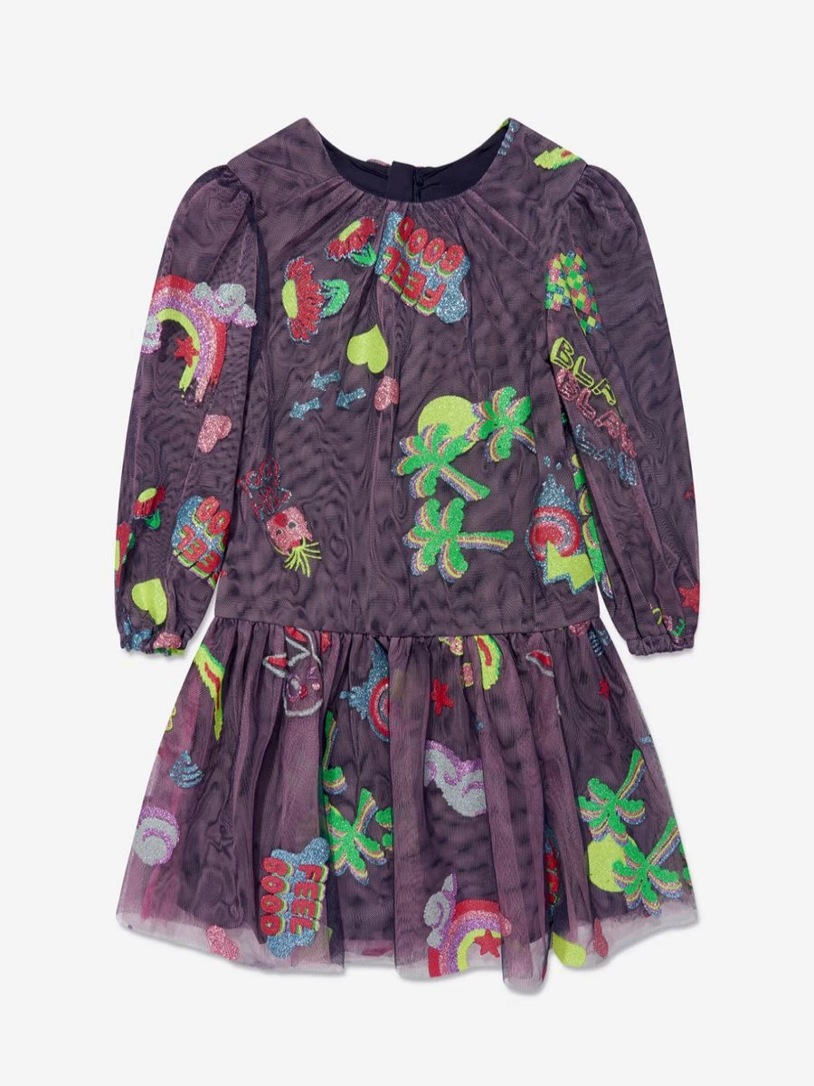"Billieblush Navy Blue Girls' Dress - Teen Fantasy World Outfit"