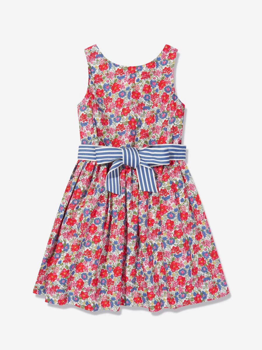Ralph Lauren Kids Teen Girls Multicolor Floral Sleeveless Summer Dress