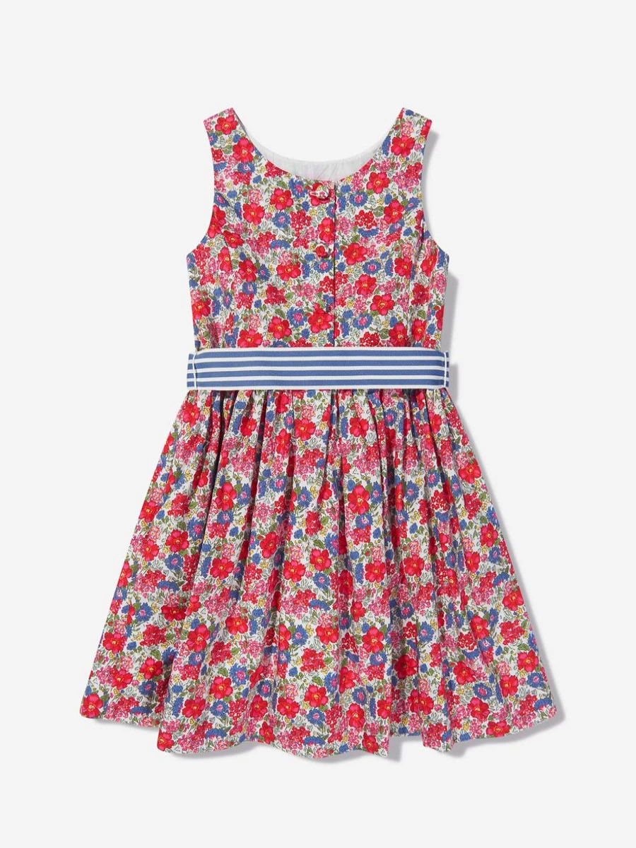 Ralph Lauren Kids Teen Girls Multicolor Floral Sleeveless Summer Dress
