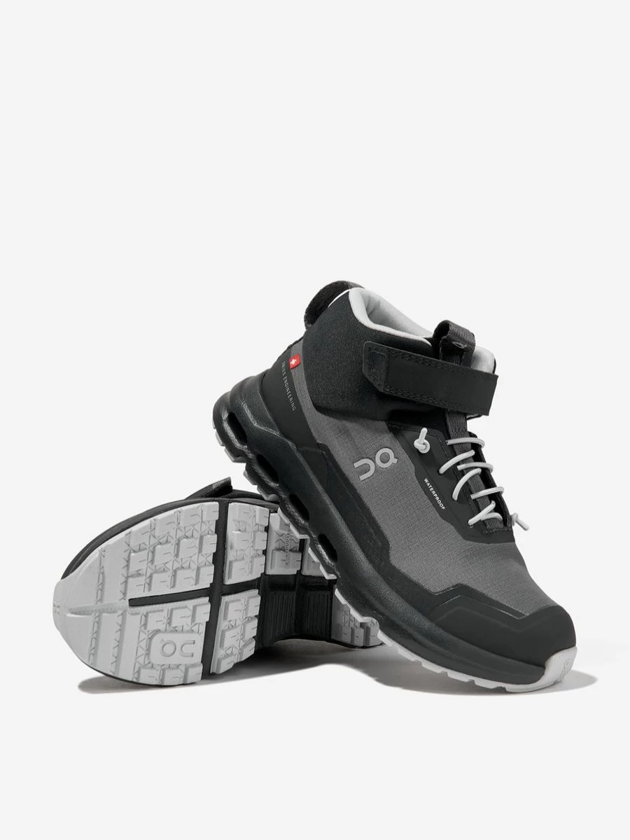 On Running Cloudhero Mid Waterproof Girls' Grey Trail Running Shoes
