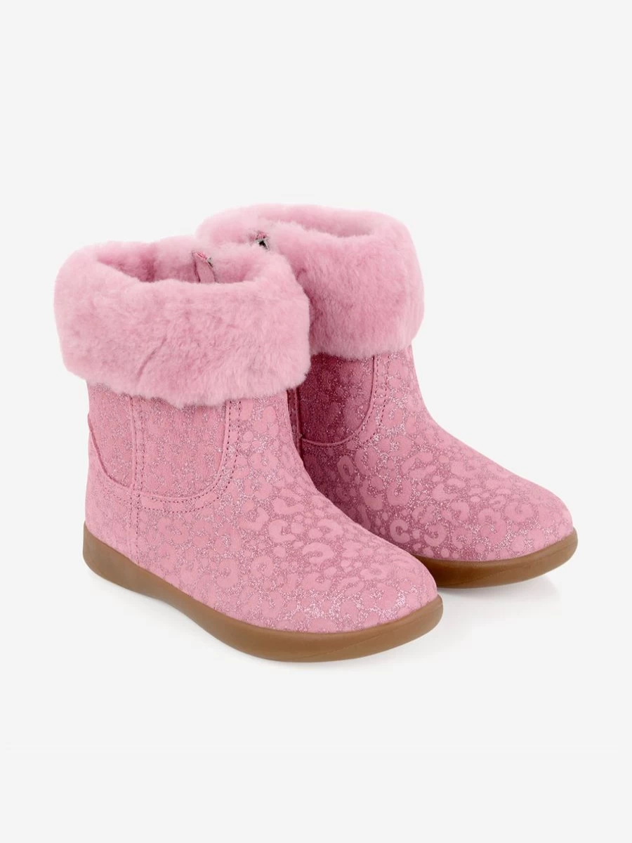 UGG Jorie Glitter Leopard Boots for Girls | Sparkly Winter Booties