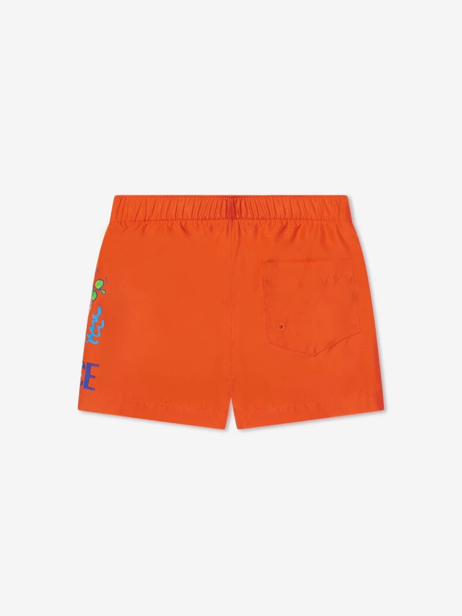 Versace Baby Boys Orange Swim Shorts – Comfortable & Stylish Infant Swimwear