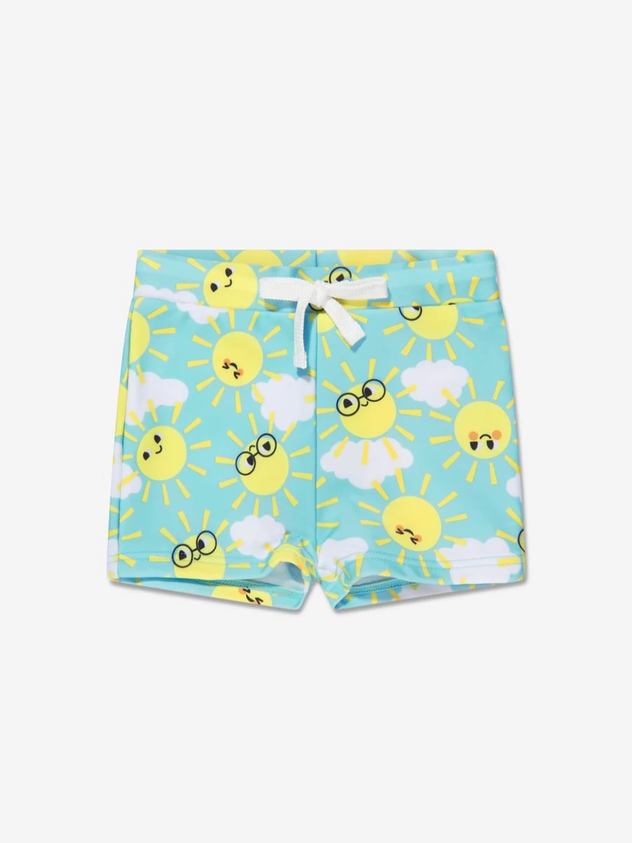 The Bonnie Mob Baby Boys' Blue Sunshine Swim Shorts