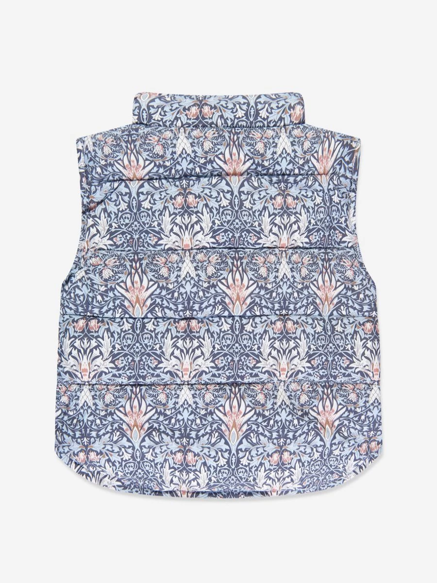 Angels Face Girls Blue Tabatha Printed Gilet Vest for Kids