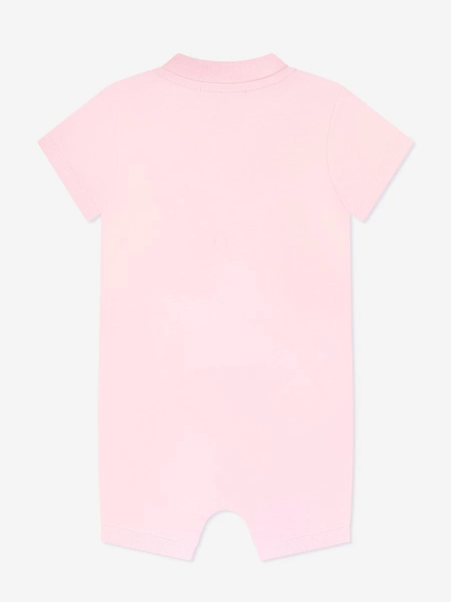 Moschino Kids Pink Teddy Bear Romper for Baby Girls - Soft & Cute Outfit