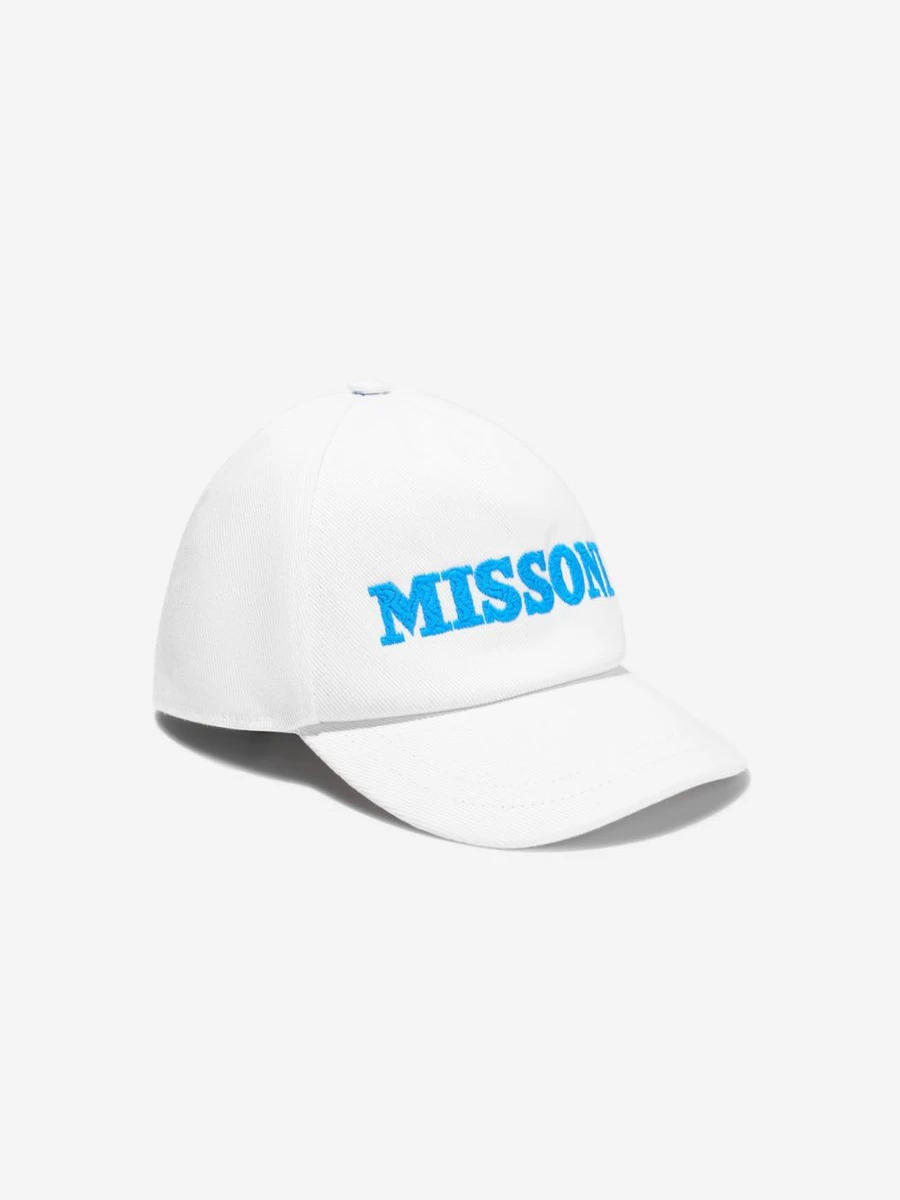Missoni Teen White Logo Cap for Kids – Stylish & Comfortable
