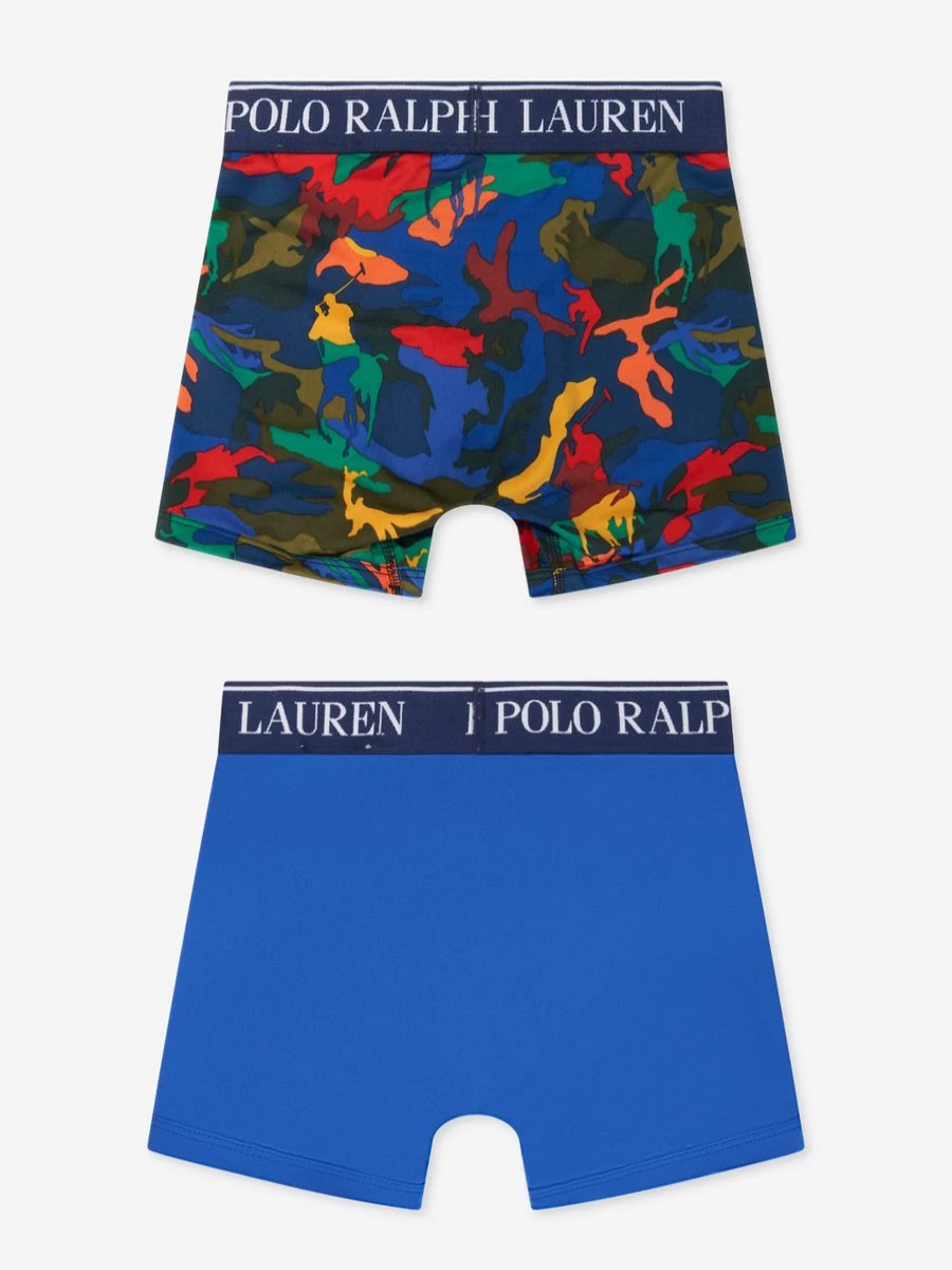 Ralph Lauren Kids Boys' Cotton Boxer Shorts 2-Pack - Soft Comfort Underwear Set