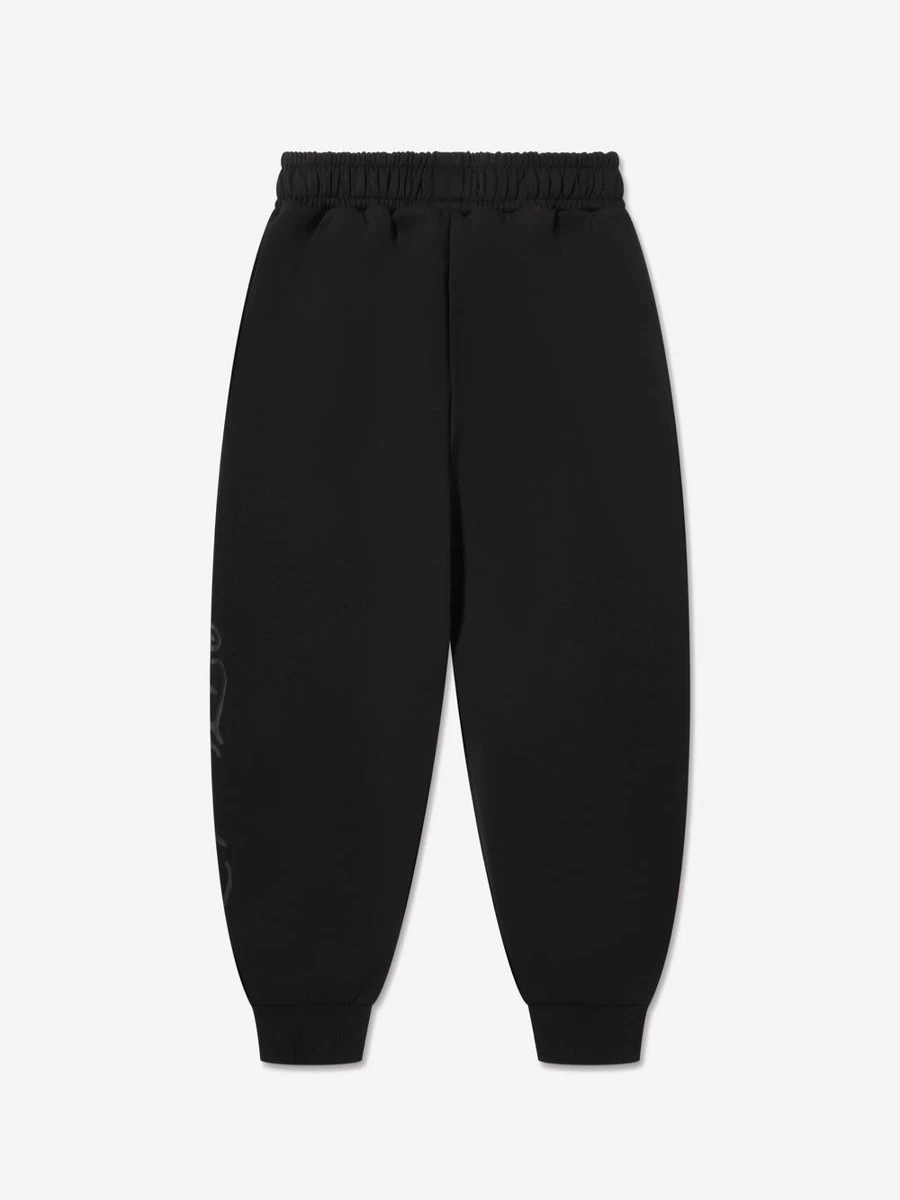ED Hardy Boys' Black Logo Joggers - Comfortable Casual Pants for Kids