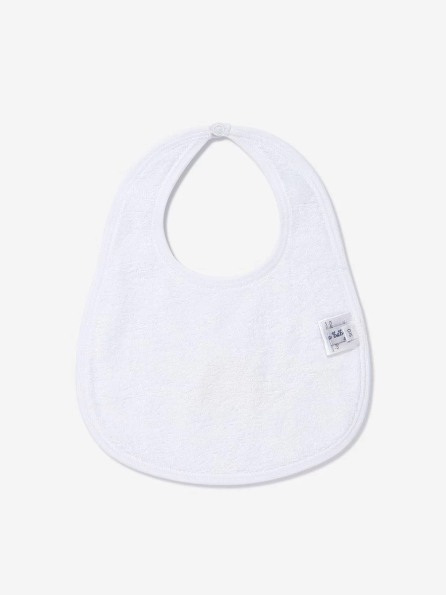 Magnolia Baby Blue Gingerbread Embroidered Bib for Boys - Sweet Holiday Feeding Accessory