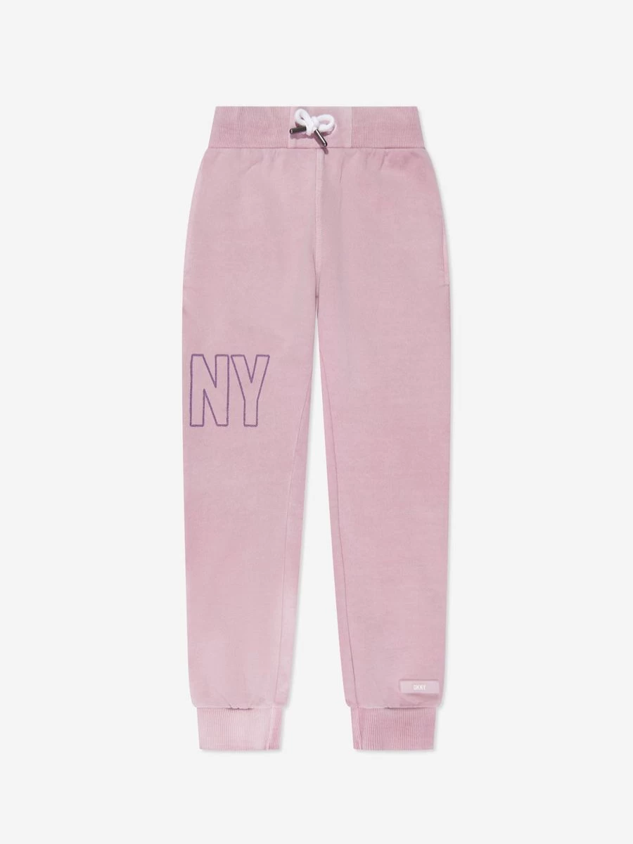 DKNY Boys' Purple Logo Joggers for Kids - Comfortable Athletic Pants