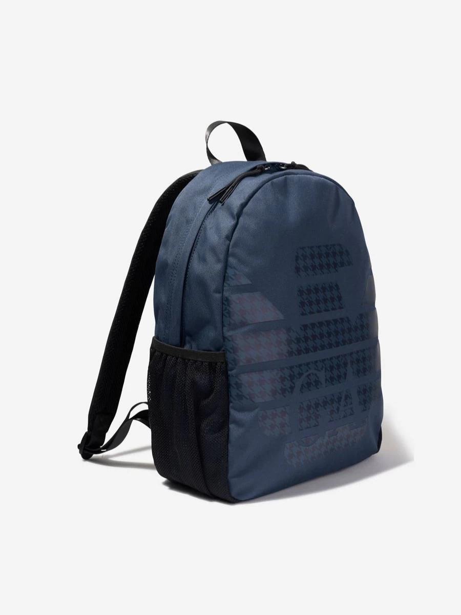 Emporio Armani Boys' Blue Logo Backpack for School & Travel