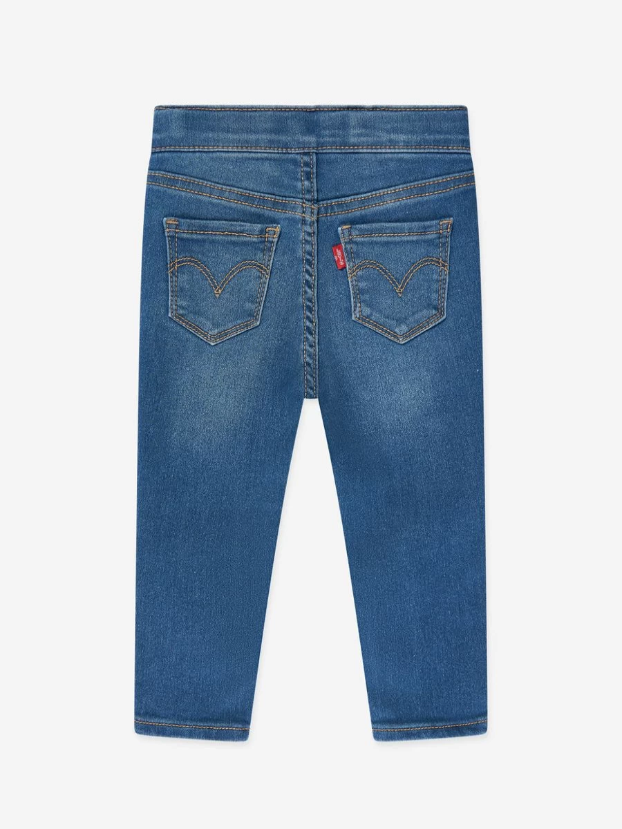 Levi's Kids Baby Girls Stretch Pull-On Jeggings - Soft Denim Comfort Pants