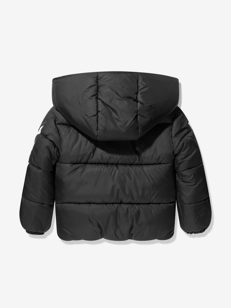 Off-White Boys Bookish Diagonal Quilted Black Puffer Jacket