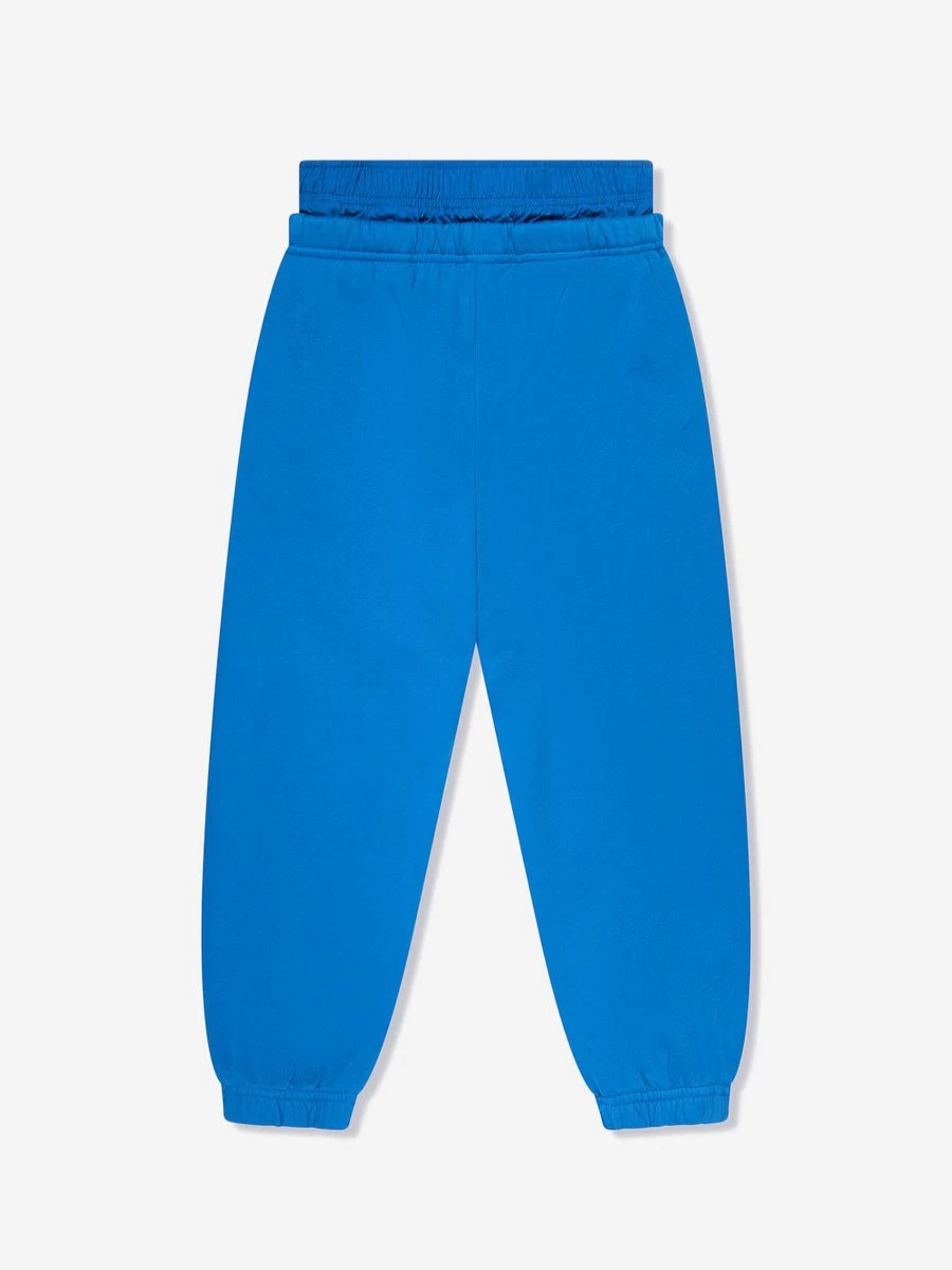 Off-White Boys' Baseball Logo Blue Joggers - Athletic Casual Pants for Teens