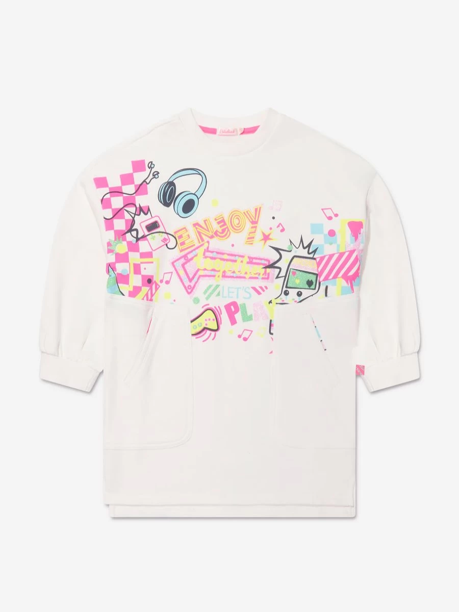 "Billieblush Teen Girls Ivory Sweater Dress"