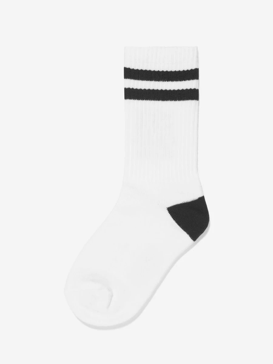 Amiri Girls' White Logo Tube Socks for Kids